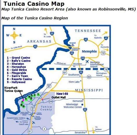 Casino Mapa Tunica Ms