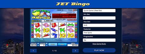 Jet Bingo Casino Bonus