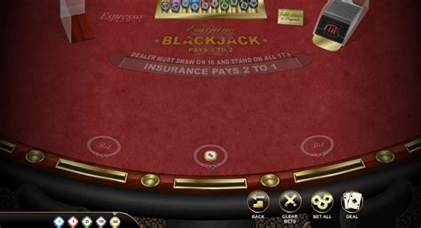 Jogar European Blackjack Espresso Com Dinheiro Real