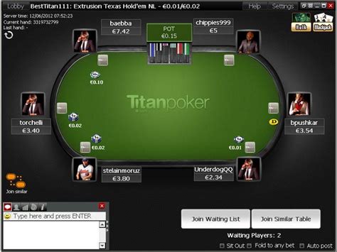 O Titan Poker Aplicativo Para Ipad