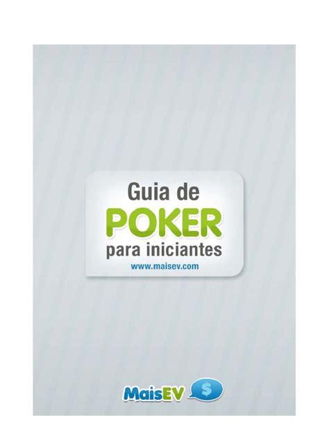 Poker Online Guia Para Iniciantes