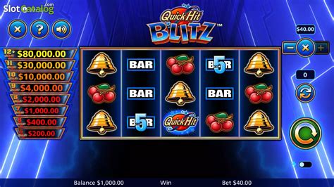 Quick Hit Blitz Blue Slot - Play Online