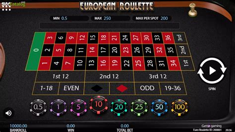 Slot European Roulette Getta Gaming