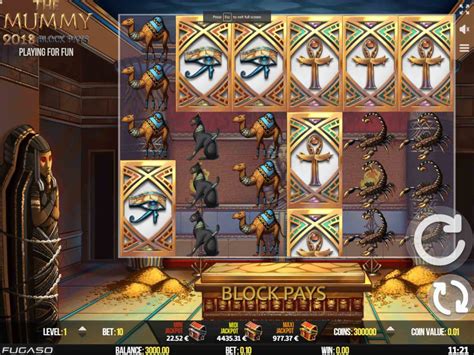 Slot The Mummy 2018 Block Pays