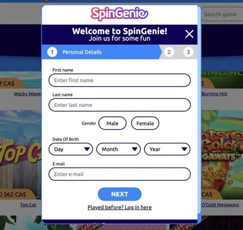 Spingenie Casino Login