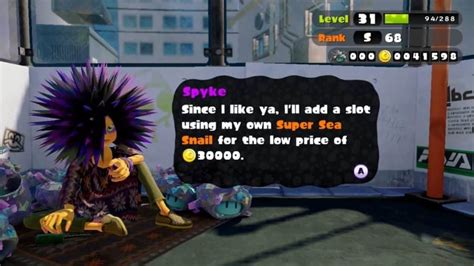 Splatoon Spyke Slots