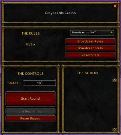 Wow Casino Addon